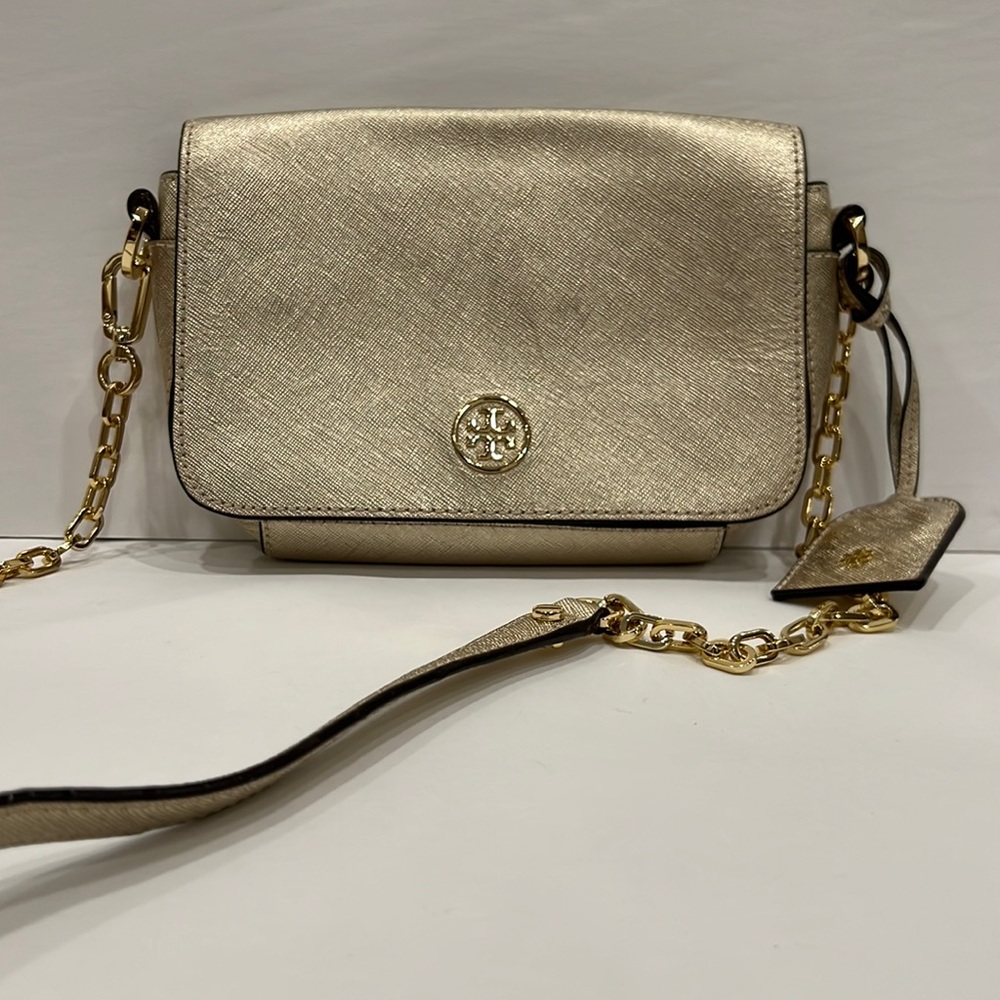 Tory Burch Women's Gold Crossbody/Shoulder Bag